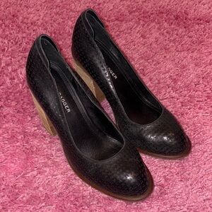 Kelsi Dagger Brooklyn Laser Cut Stacked Pumps
